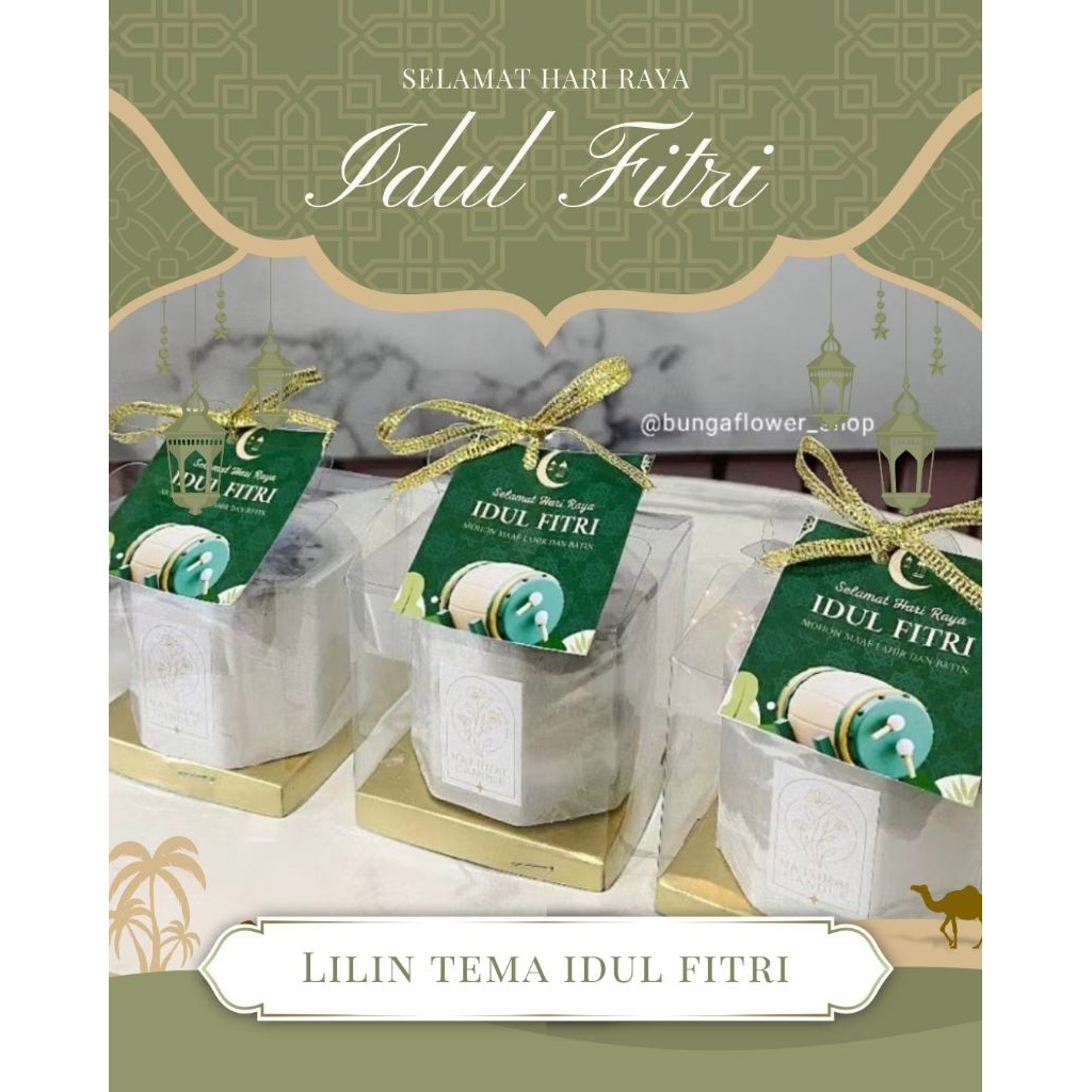 Haute57 Lilin Souvenir Idul Fitri 30Pcs 50Pcs