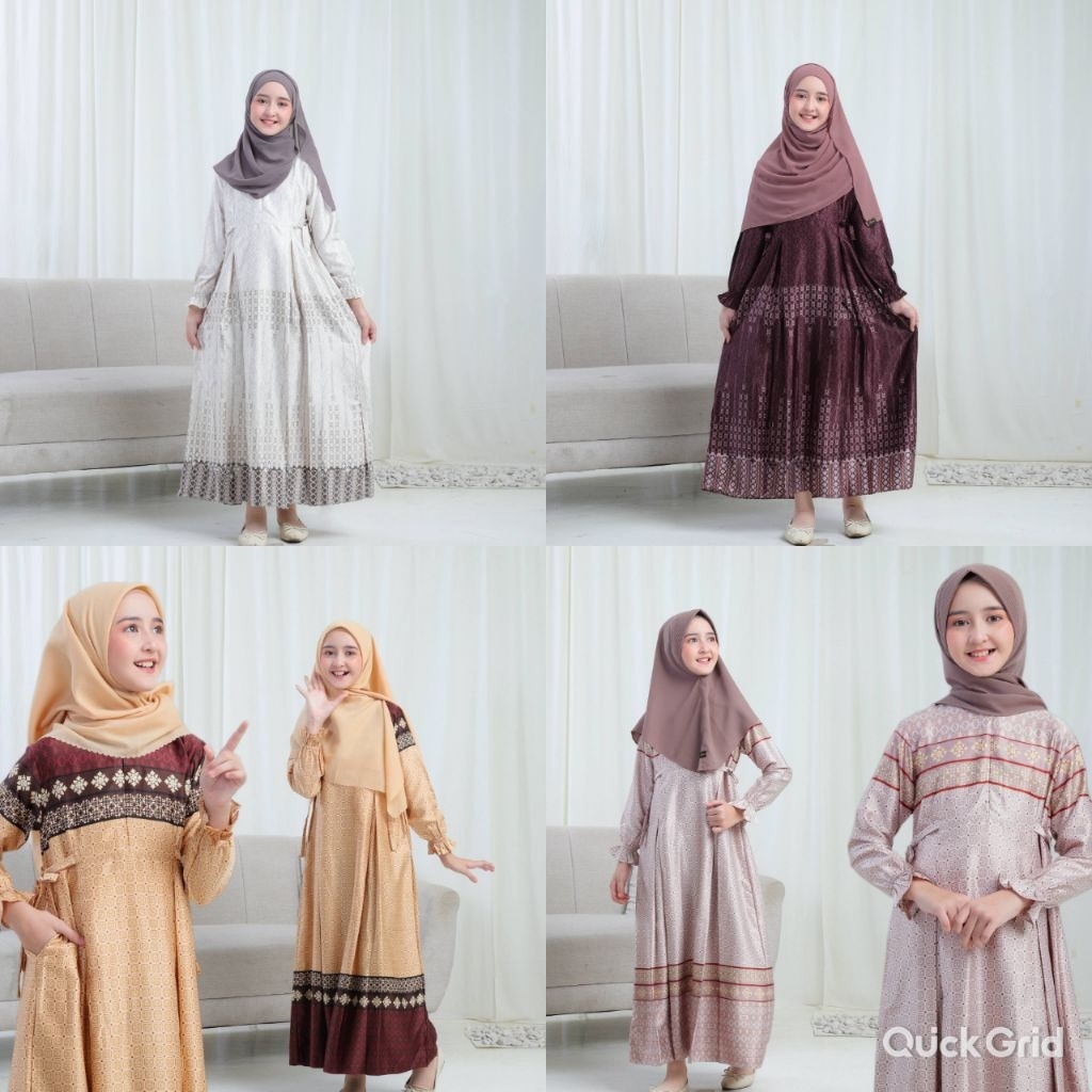 Baju batik anak perempuan warna putih Baju gamis batik anak perempuan gamis batik anak perempuan gam