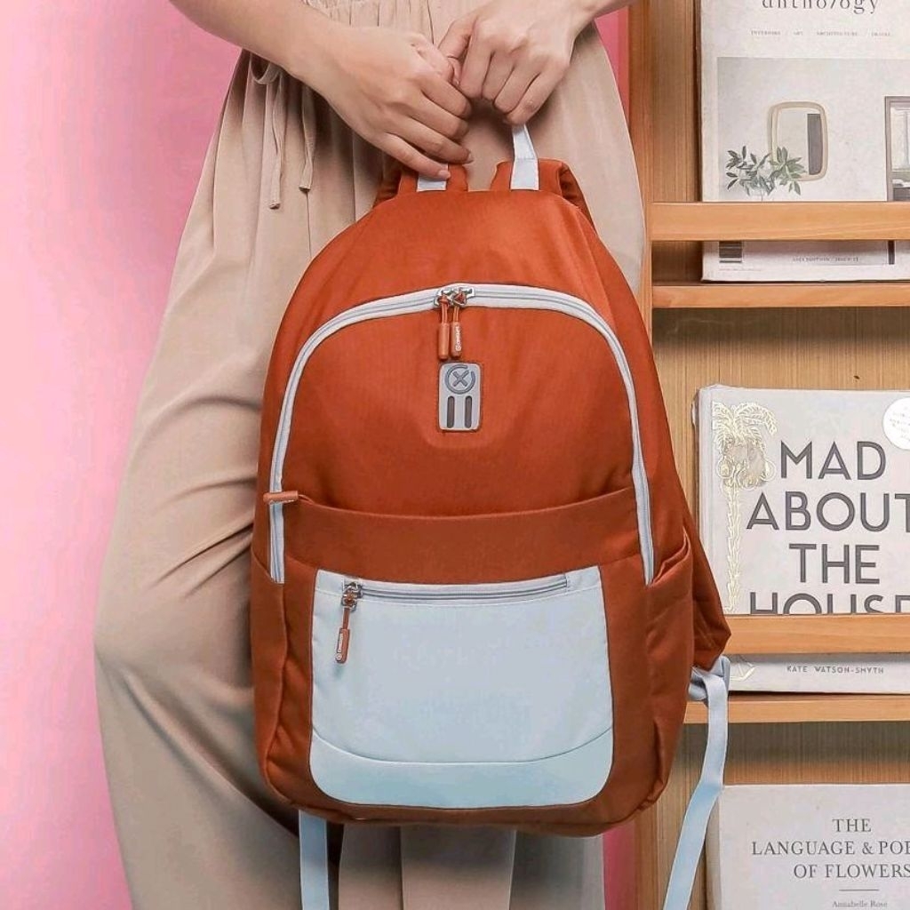 TAS RANSEL BACKPACK LAPTOP OXIGEN LITZY / RANSEL SEKOLAH LAPTOP OXIGEN Polos Hitam OXIGEN LITZY / TA