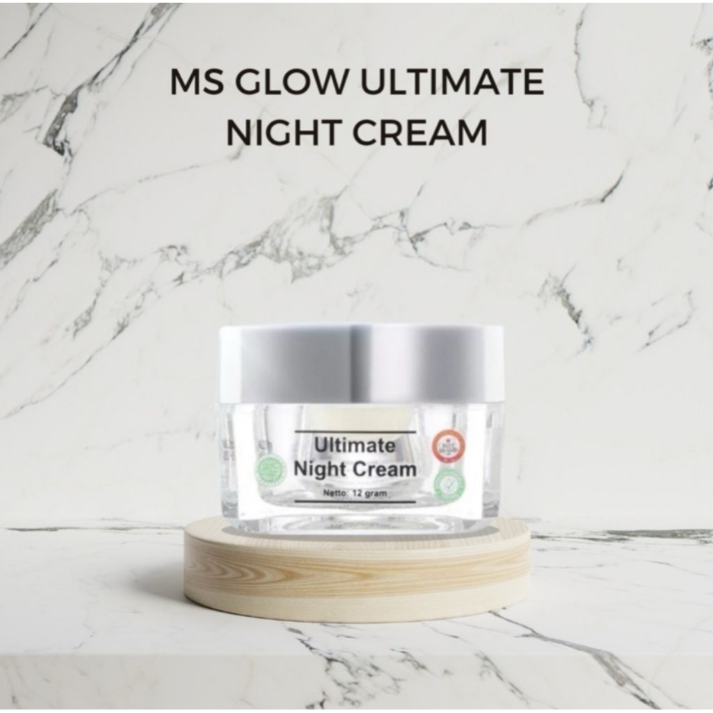[PROMO] MS Glow Ultimate Night Cream 12 gr Krim Malam MS Glow Untuk Flek Hitam
