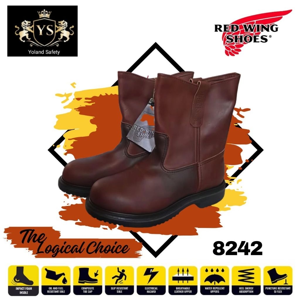 sepatu safety merk Redwing 8241
