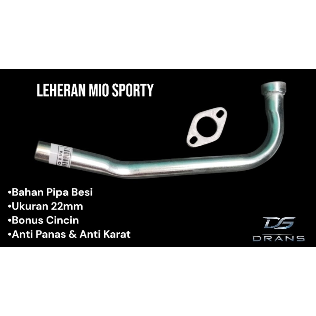 Leheran Knalpot Ukuran 22 Motor Mio Sporty, Bahan Tebal, Original, Anti Karat & Anti Panas