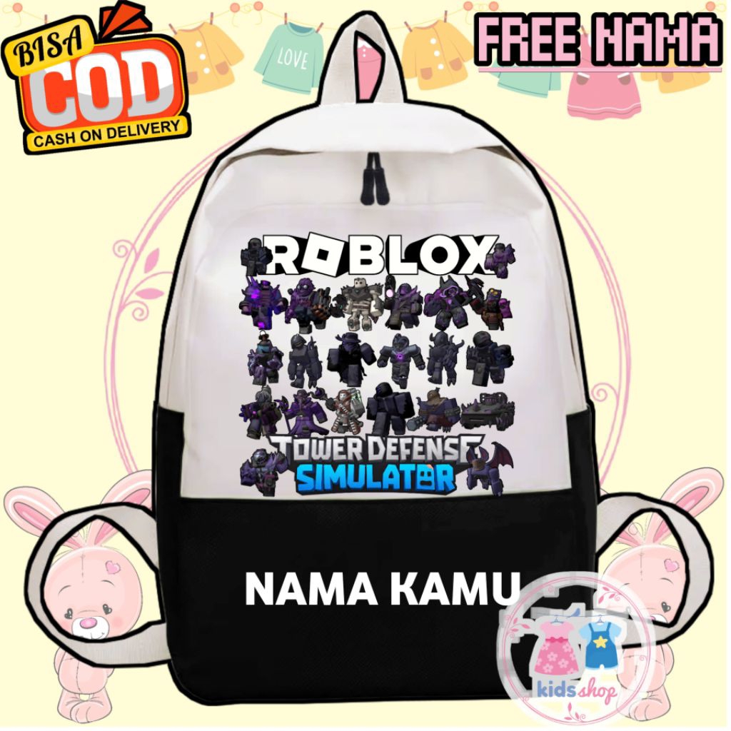 TAS RANSEL ANAK ROBLOX TOWER DEFENSE SIMULATOR X ENEMIES