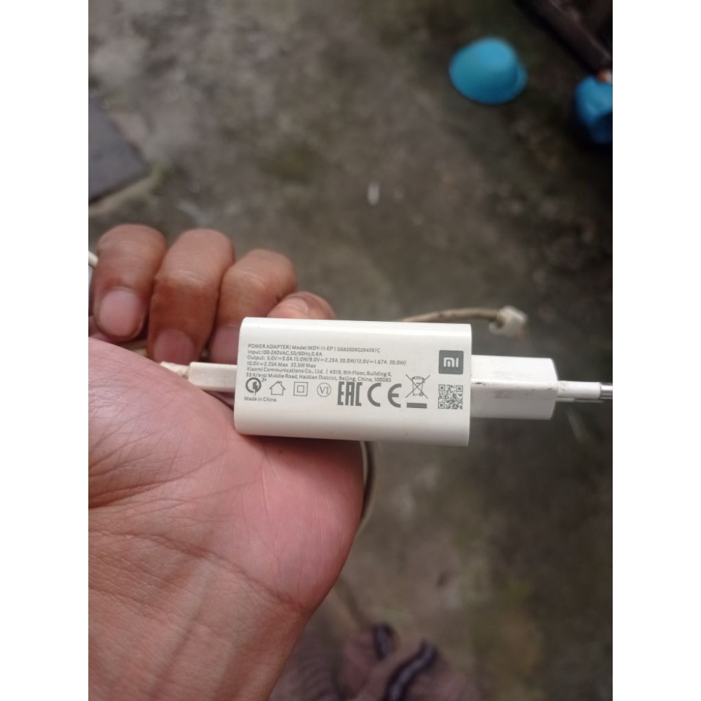 Charger Ori Redmi Note 9 Copotan Bawaan Hp