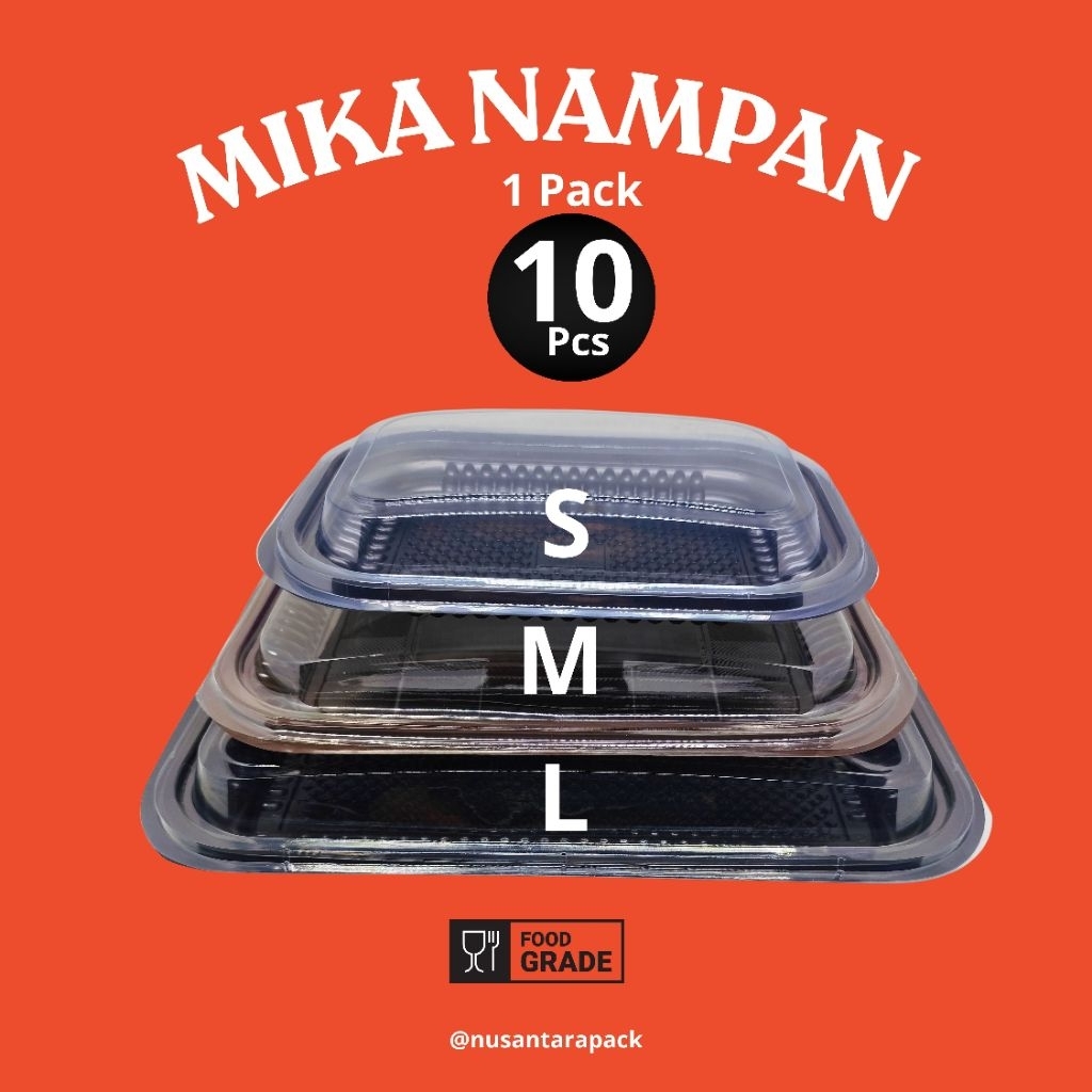 Nampan Mika Coklat [ECERAN] | Tray Baki Hantaran Snack & Kue Ukuran Besar Sedang Kecil