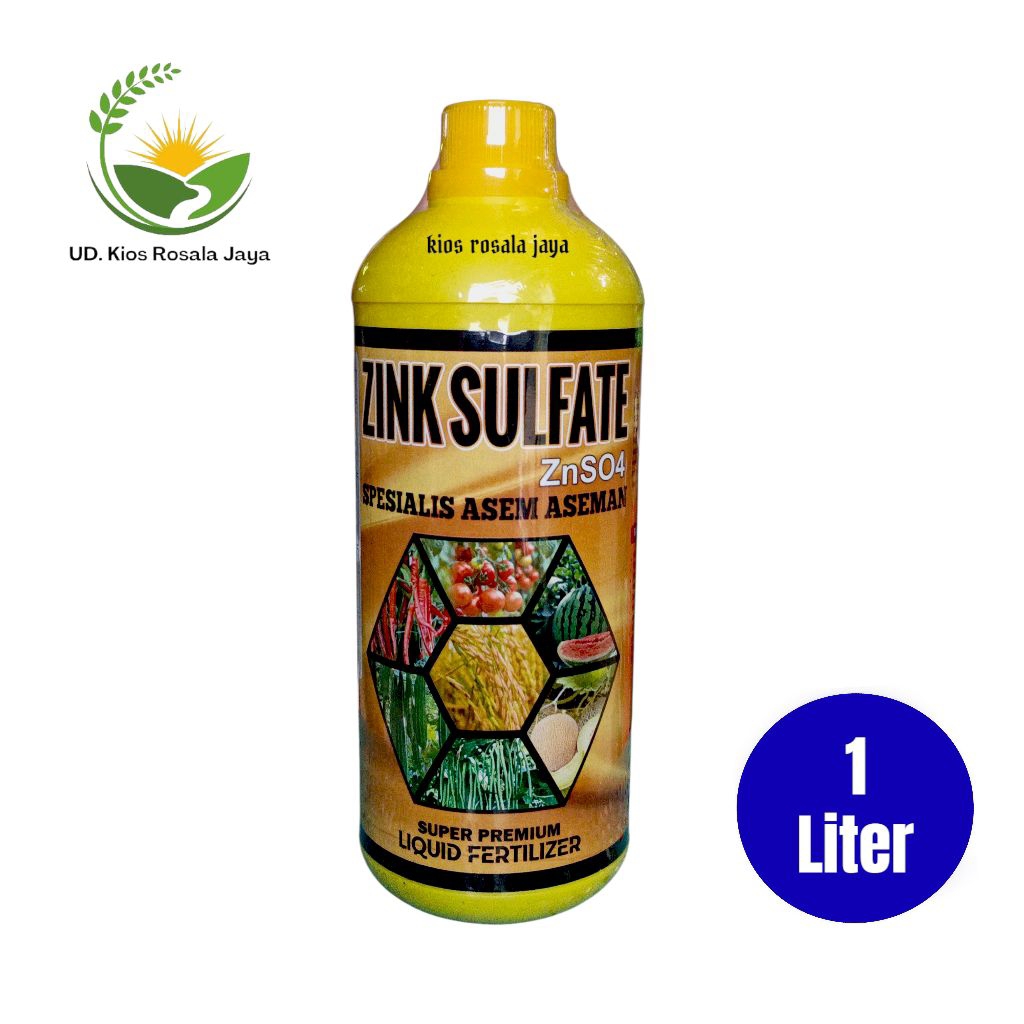 Zink Sulfat ZNSO4 Cair kemasan 1 Liter Atasi Asem Aseman