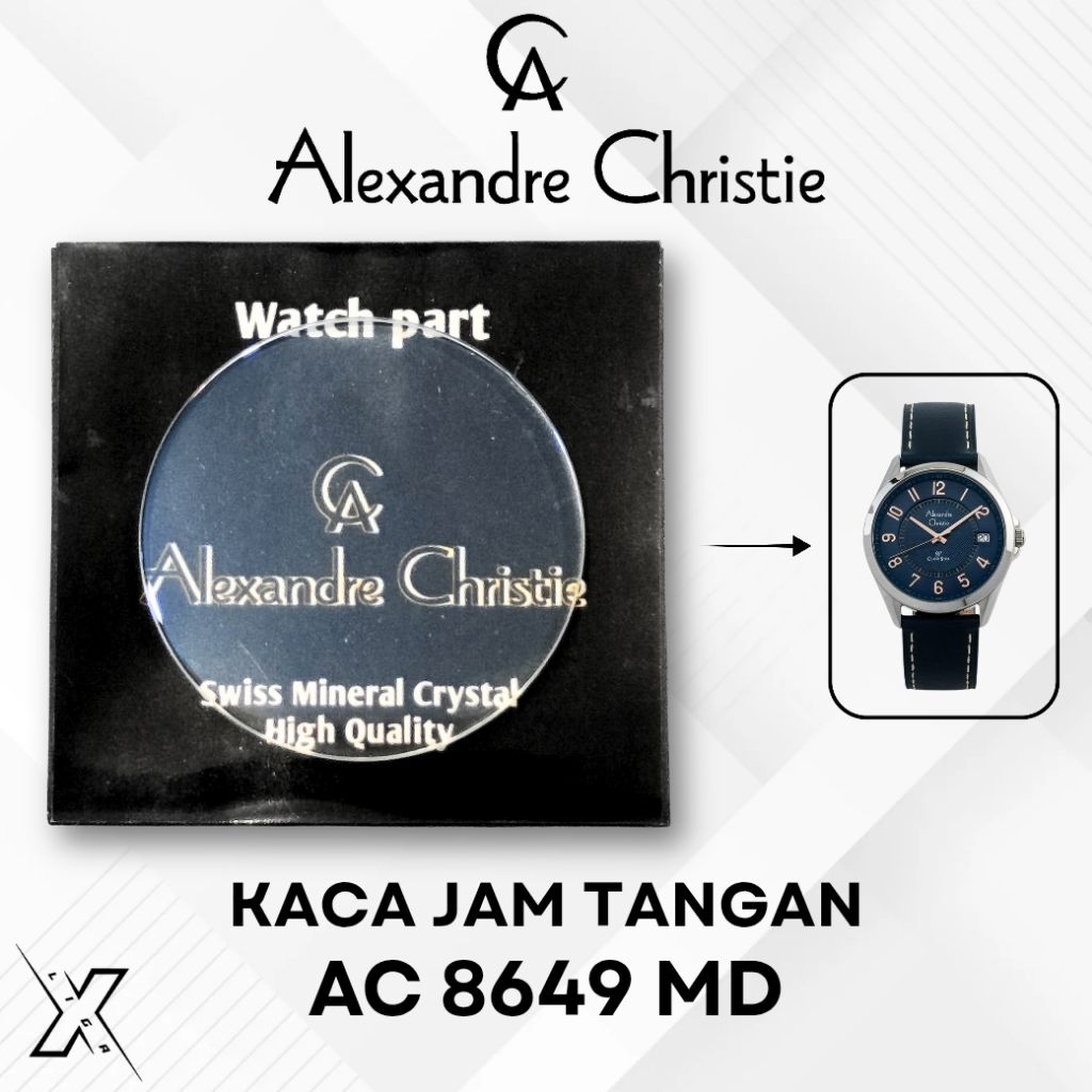 Kaca Jam Tangan Alexandre Christie AC 8649 MD
