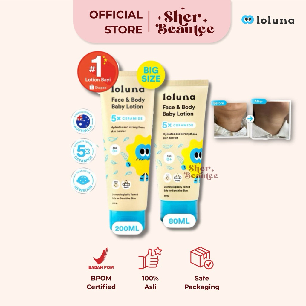 LOLUNA Face & Body Baby Lotion 80ml | 200ml S2429