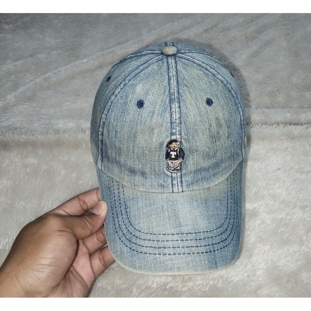 Topi Teenie Weenie Bahan Jeans Setelan Kulit Second