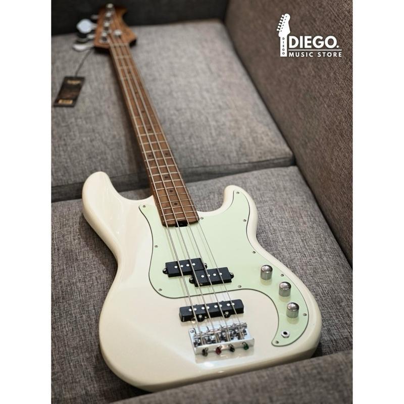 BASS ELEKTRIK SQOE SPJ600 VINTAGE WHITE / SQOE-SPJ-600-WH