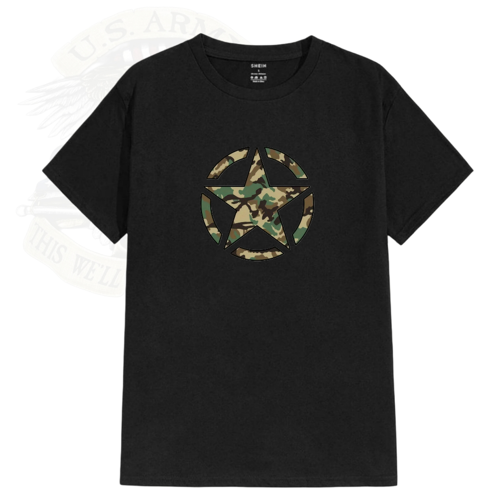 KAOS STAR US ARMY – TSHIRT TACTICAL MILITARY GROM COMBAT STYLE BAJU TENTARA PRIA