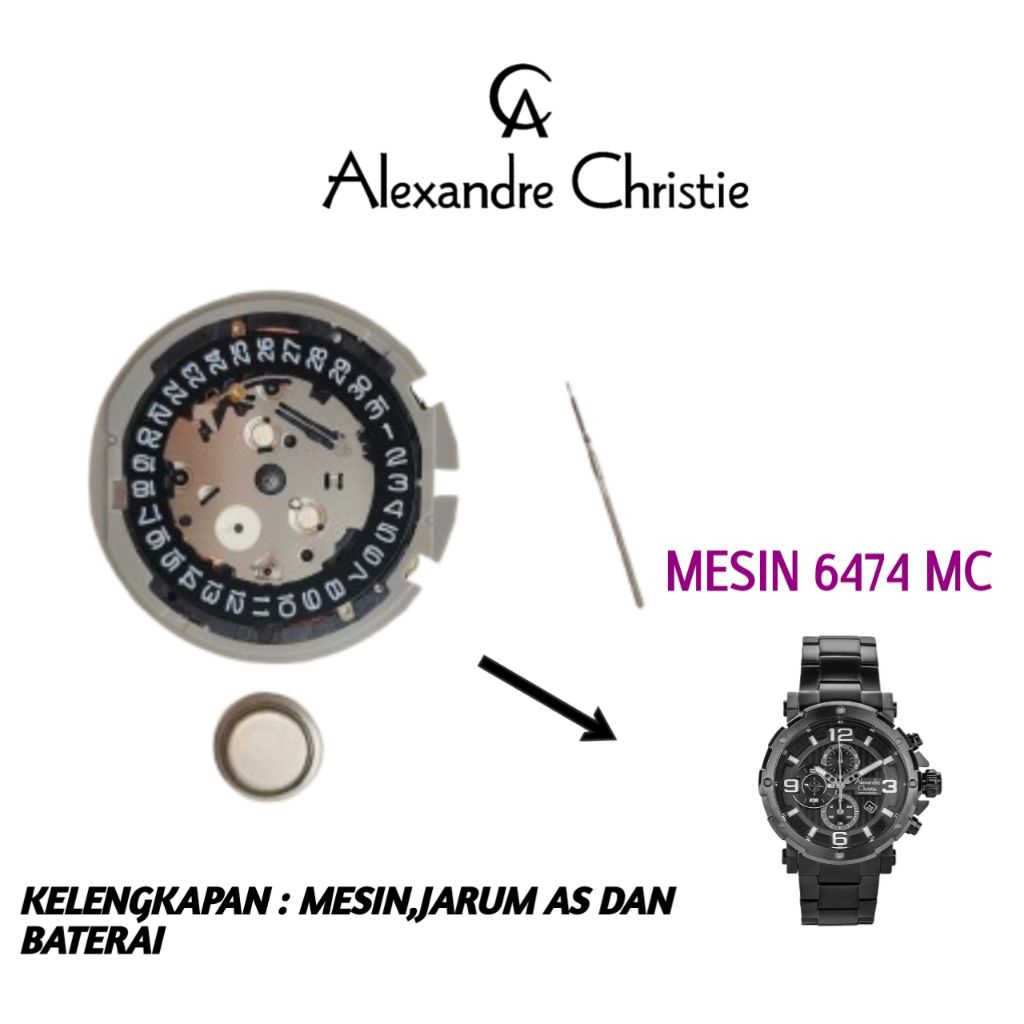 Mesin Alexandre Christie original 6474 MC