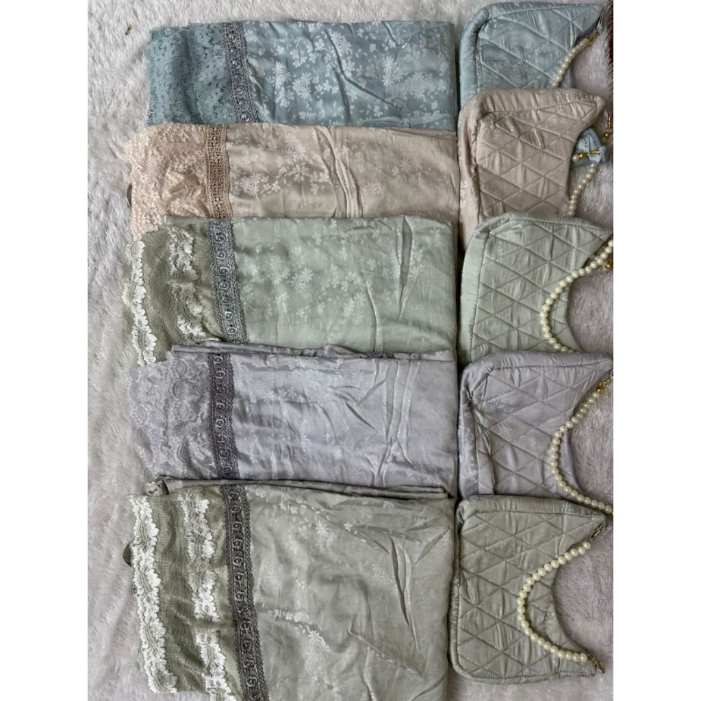 MUKENA MEWAH/ MUKENA SUTRA JEPANG PREMIUM