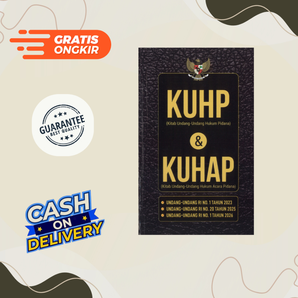 Buku KUHP dan Kuhap 2025/2026 - Kitab Undang Undang Hukum Pidana & KUHAP