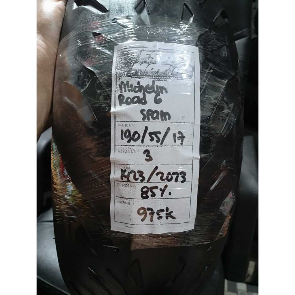 BAN COPOTAN MICHELIN ROAD 6 RING 17 UKURAN 190 55 17 KODE1523