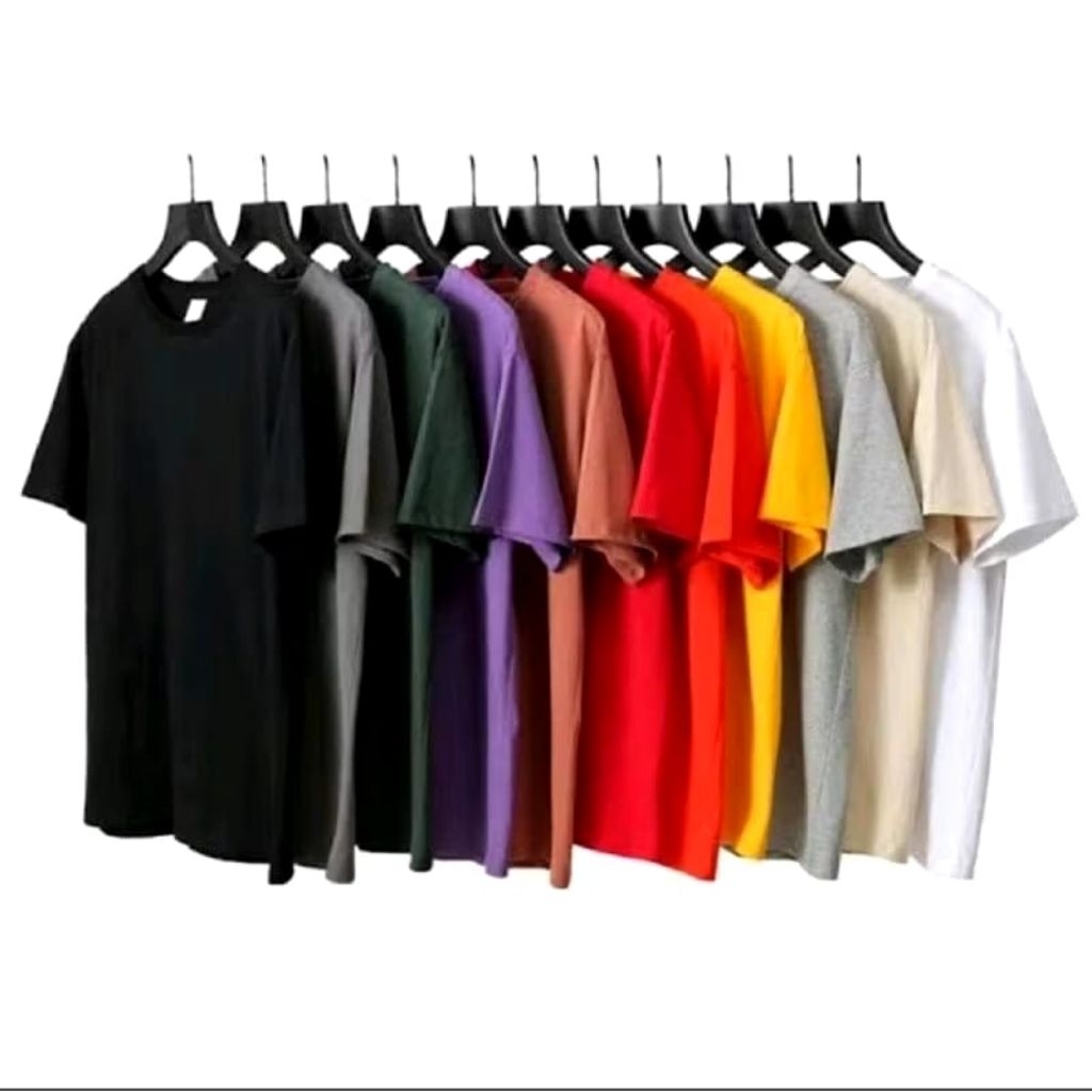 PAKET HEMAT 3PCS KAOS POLOS PRIA 24S COTTON COMBED 100% PREMIUM DISTRO  BAJU KAOS PRIA CASUAL