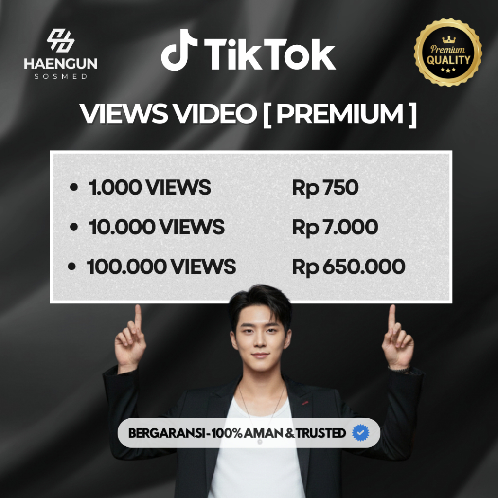 Views Tiktok Video tik tok View Permanent Real Aktif - HIGH QUALITY