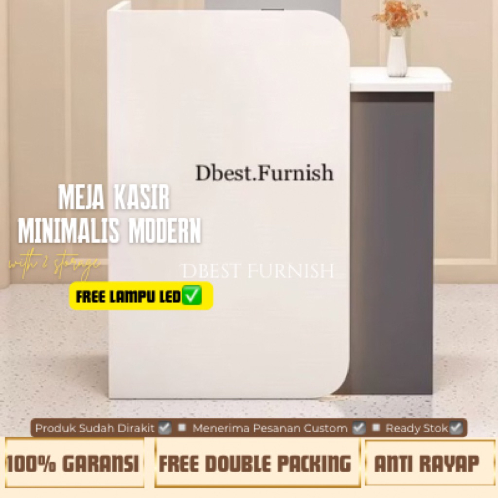 Meja kasir serba guna minimalis best seller kantor meja kasir toko modern