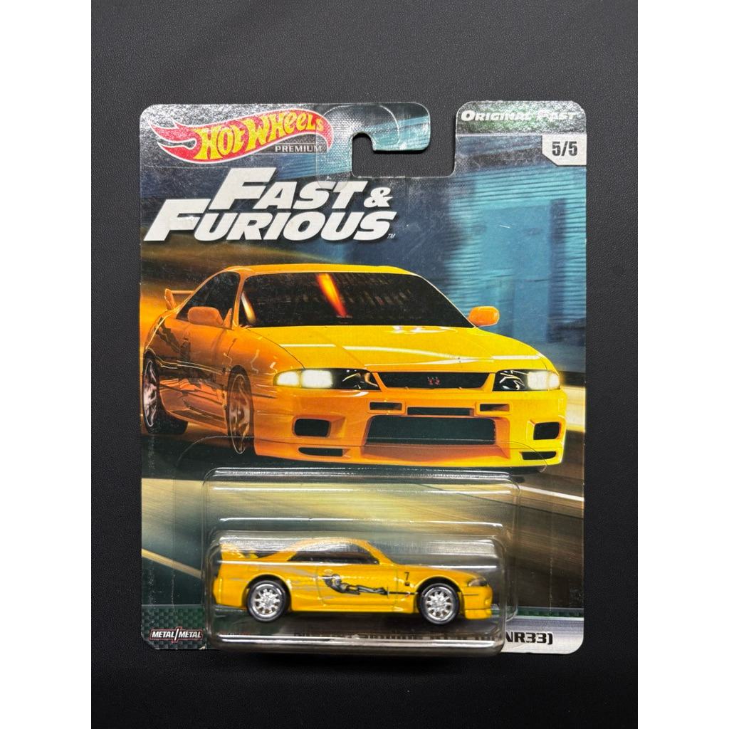 Hot Wheels Premium Fast & Furious Skyline GT-R (BCNR33) Original Fast