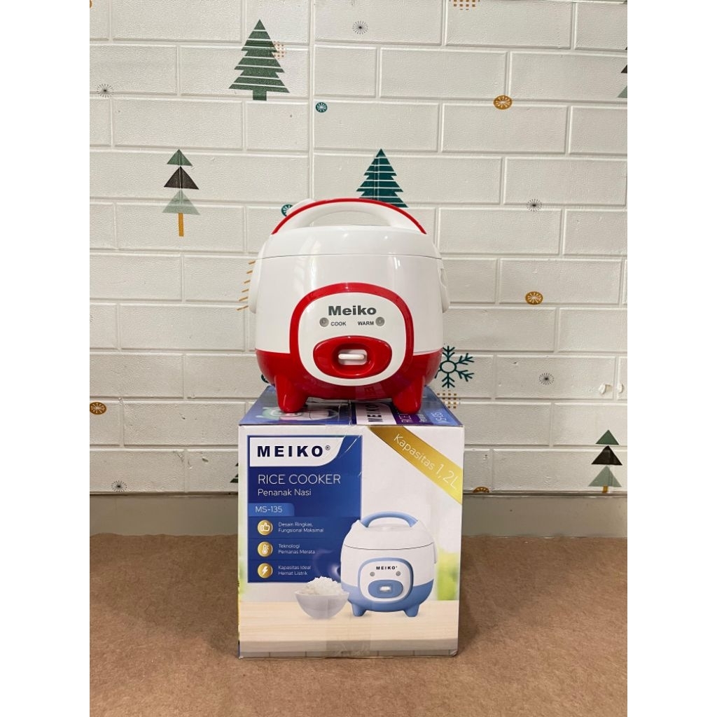 Rice Cooker Mejikom Mini Meiko 1.2 Liter /Penanak Nasi 1.2 Liter Meiko 3in1 Multifungsi