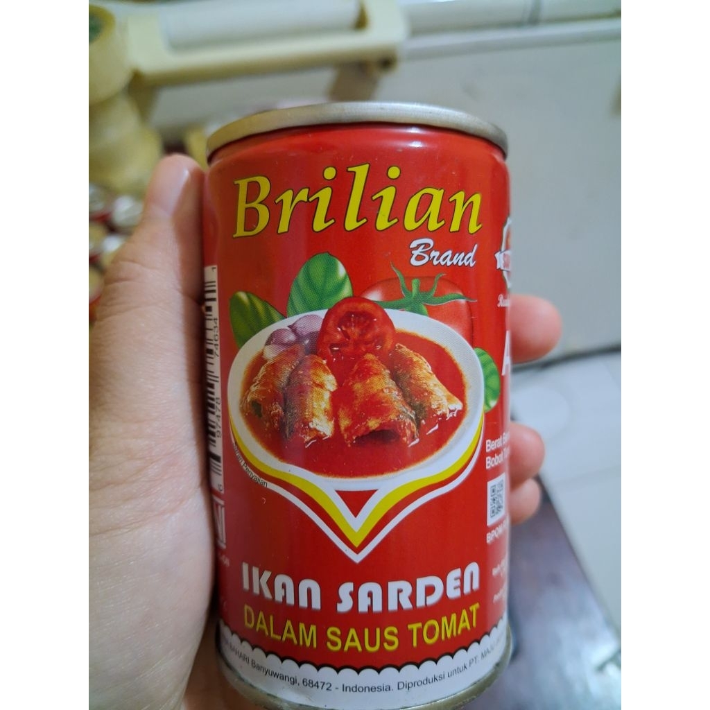 Sarden Brilian Ikan Sarden Kaleng Brilian Sarden Saus Tomat