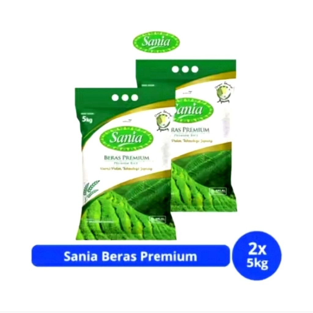 Beras Sania 5kgx2, sania 10 kg  beras premium beras murah