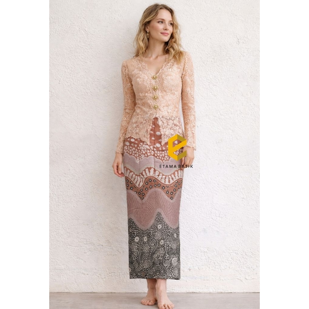 Rok Span Batik Jumbo Belah Belakang Bisa Request Size