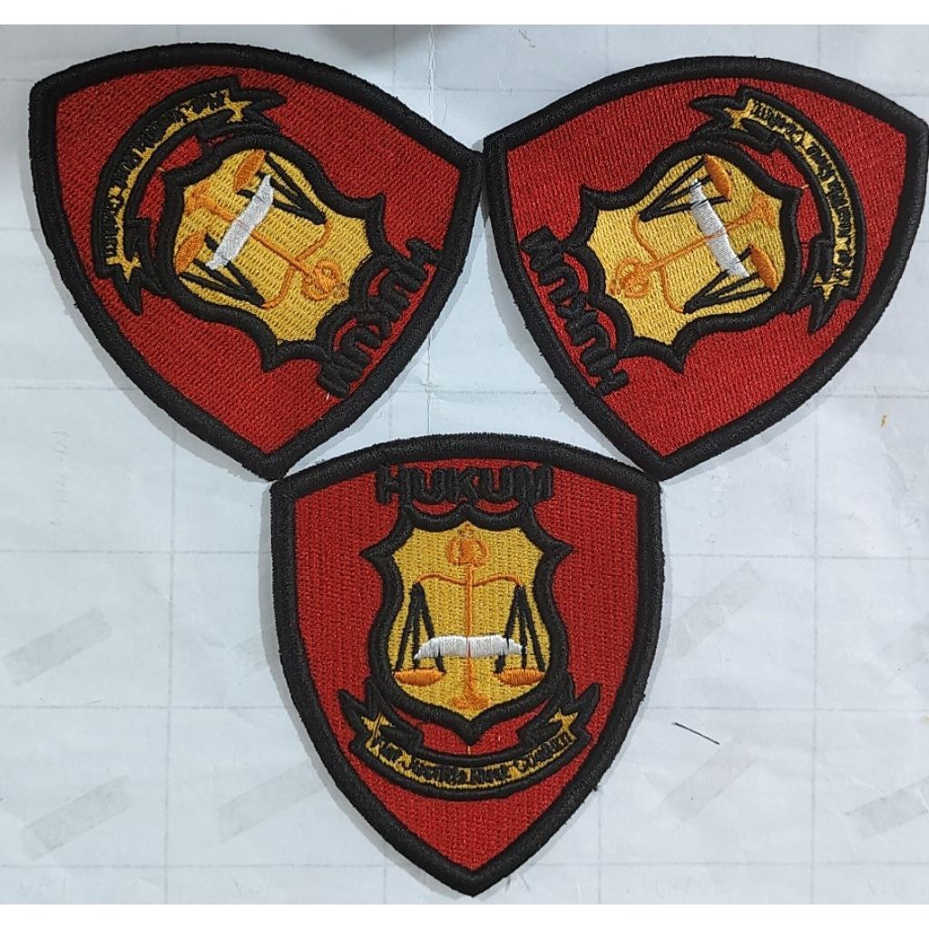 Atribut POLRI || Logo HUKUM POLRI 3D timbul.