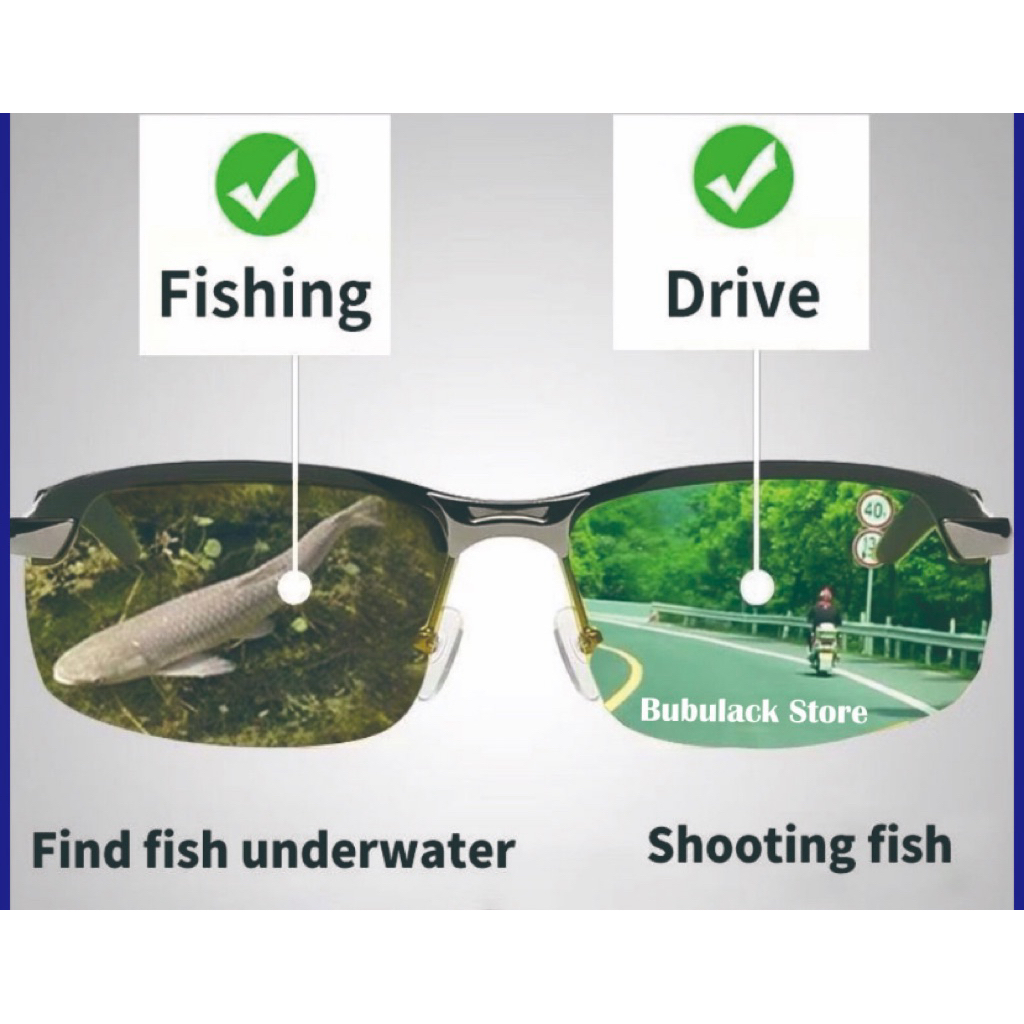 Kacamata Polarized uv400-kacamata mancing tembus pandang-kacamata untuk mengendarai siang dan malam 