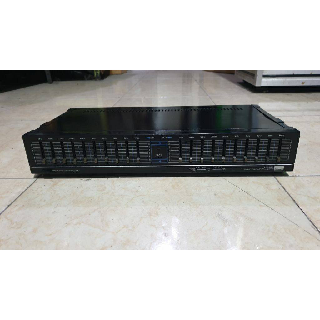 graphic equalizer vintage sansui se-500 made in japan 20channel 2x10band graphic equalizer second be