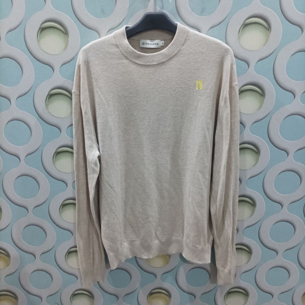 SWEATER RAJUT TIPIS PRIA GIORDANO SIZE L W009