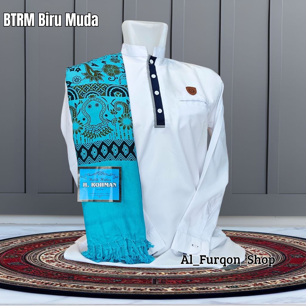 Sorban Batik Kashmir Motif BTRM Ukuran Dewasa Panjang 200 Cm Adem Dan Lembut