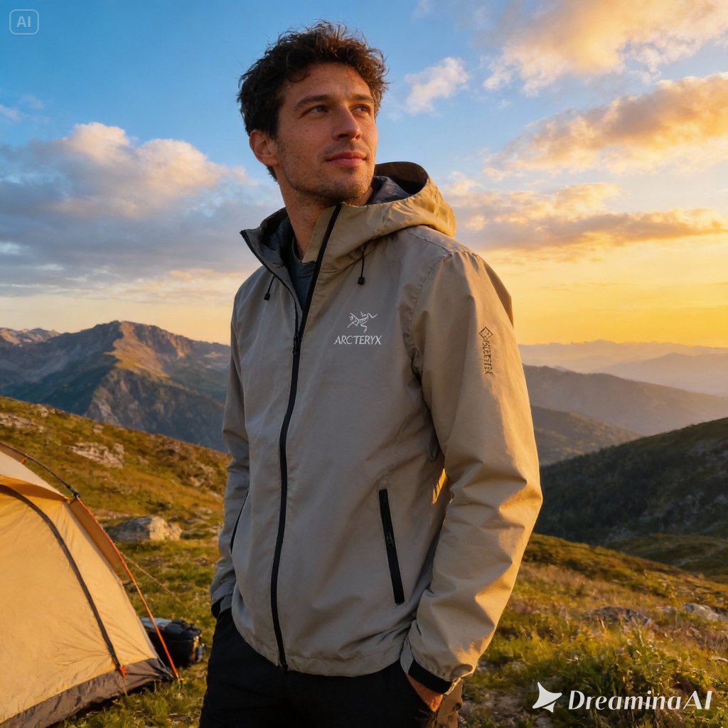 JAKET OUTDOOR LOGO CICAK ARC BETA LT GREY WATERPROOFT JAKET NAIK GUNUNG ANTI AIR