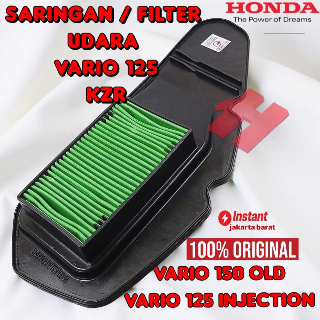 ORI FILTER UDARA KODE KZR ASLI ORIGINAL HONDA VARIO 125 TECHNO ,VARIO 125 LED , VARIO 150 LED