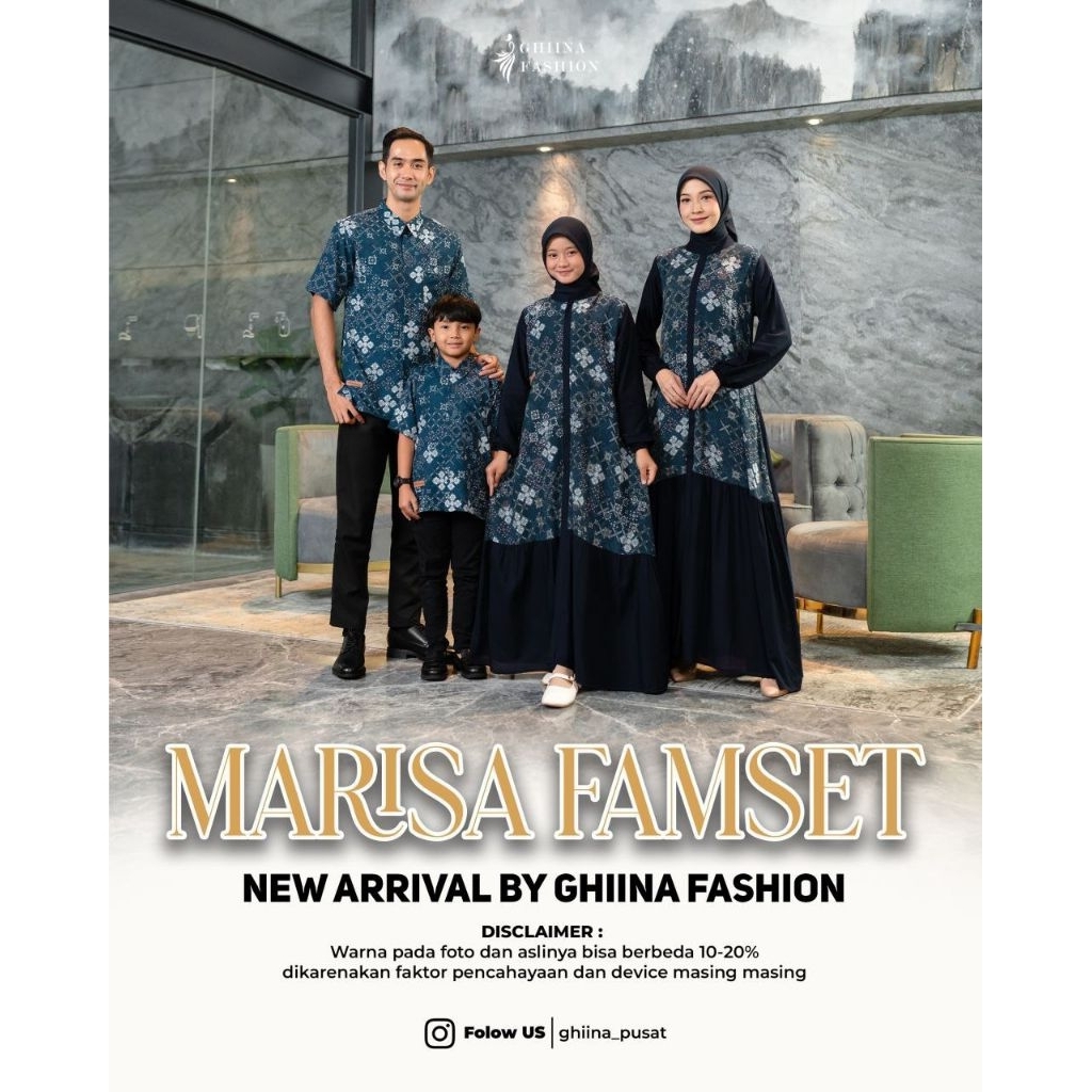 Marisa Famset by GHIINA FASHION FAMILY Set Bahan Rayon