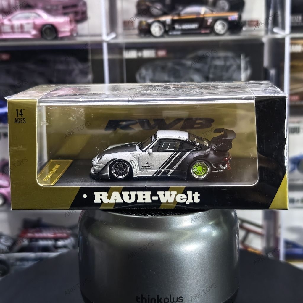 STAR MODEL RAUH WELT RWB PORSCHE SILVER HITAM PUTIH BLACK SEALED / SEGEL