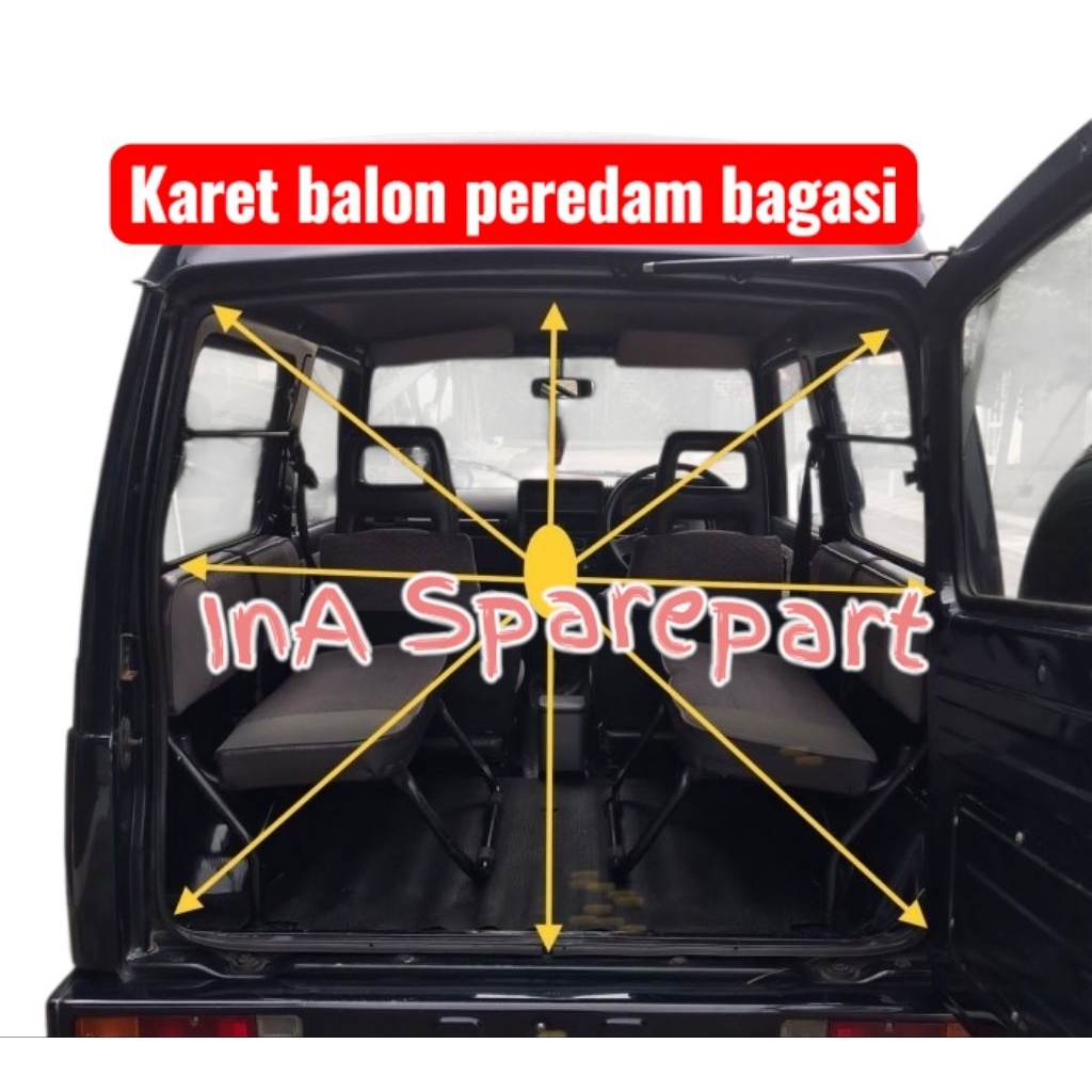 karet pintu bagasi belakang suzuki katana