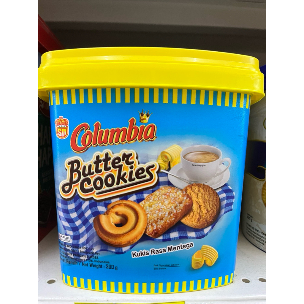 COLUMBIA BUTTER COOKIES 300gr TIMBA