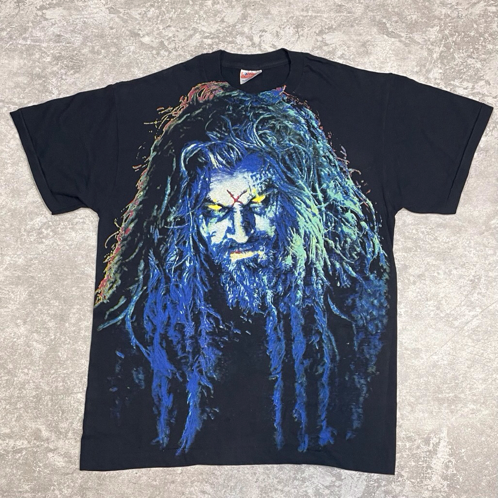 KAOS BAND FADED TAG HANES 100% HARDCORE AOP