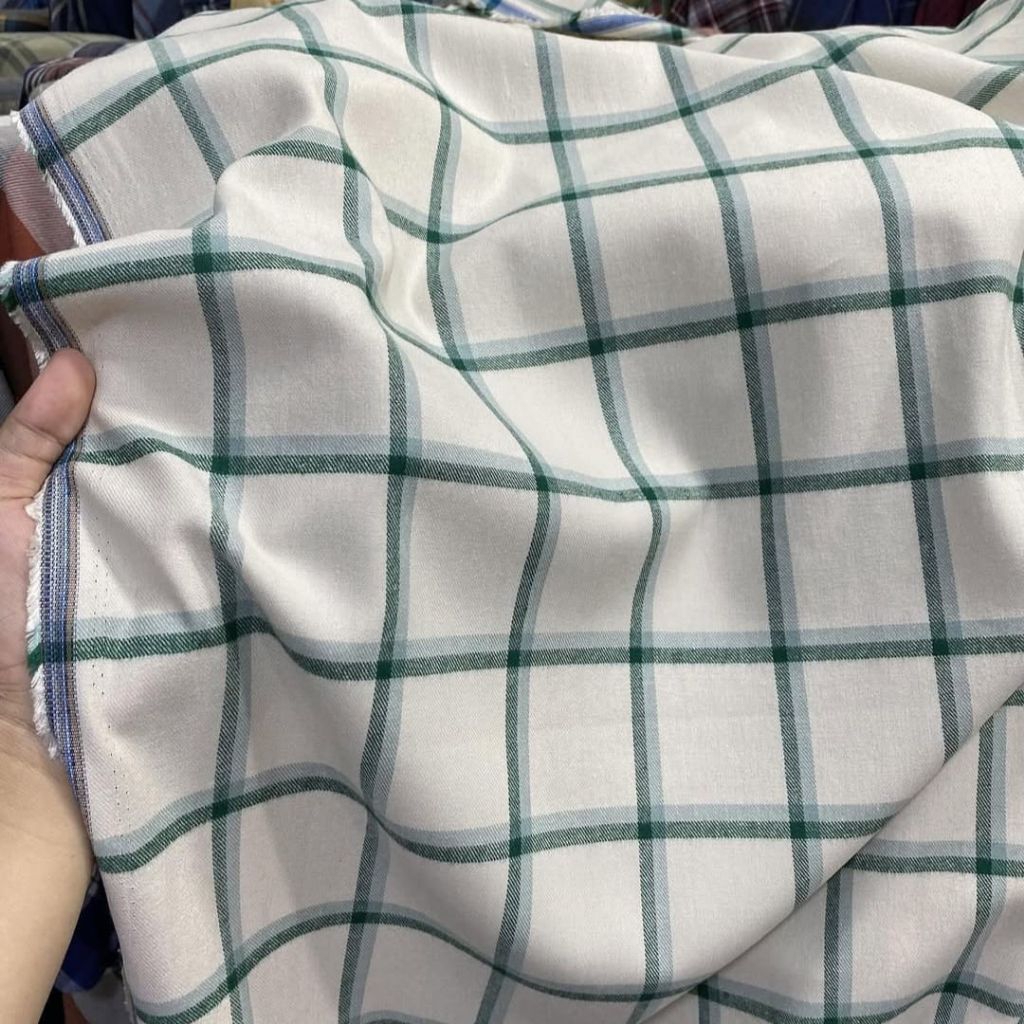 HARGA/0,5 M | KAIN KATUN FLANEL METERAN | KAIN KATUN FLANEL KOTAK | KATUN FLANEL KOTAK | KAIN FLANEL