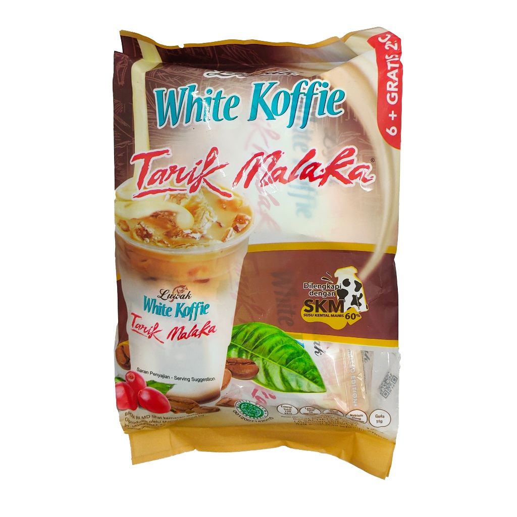 KOPI SUSU WHITE KOFFIE TARIK MALAKA + SUSU KENATAL MANIS ISI 6'S @30 GR