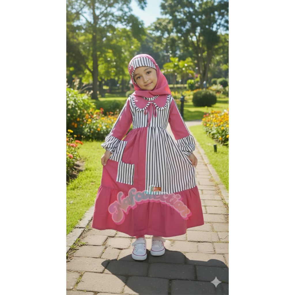 gamis anak salur n.a.f/Baju Gamis Anak Perempuan & Dewasa 1-16 Tahun Baju Muslim Anak Gamis Terbaru 