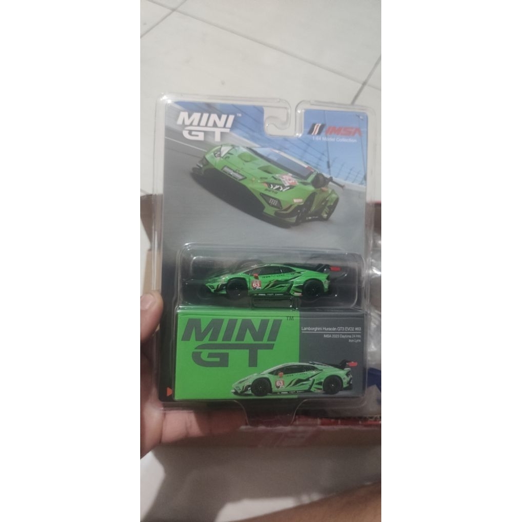 Mini GT Lamborghini Huracan GT3 EV02 #63 IMSA 2023