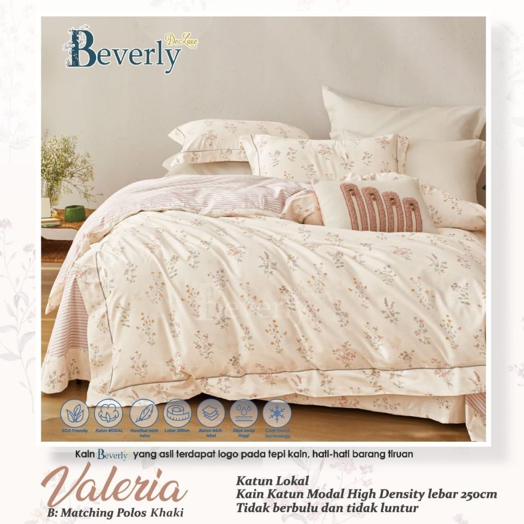 Sprei Katun Beverly motif Valeria