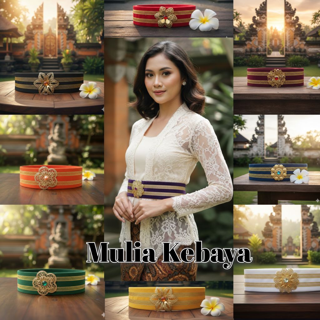 Obi Kebaya Bludru Elegan (Free Bros) | Ikat Pinggang / Sabuk Kebaya Wanita