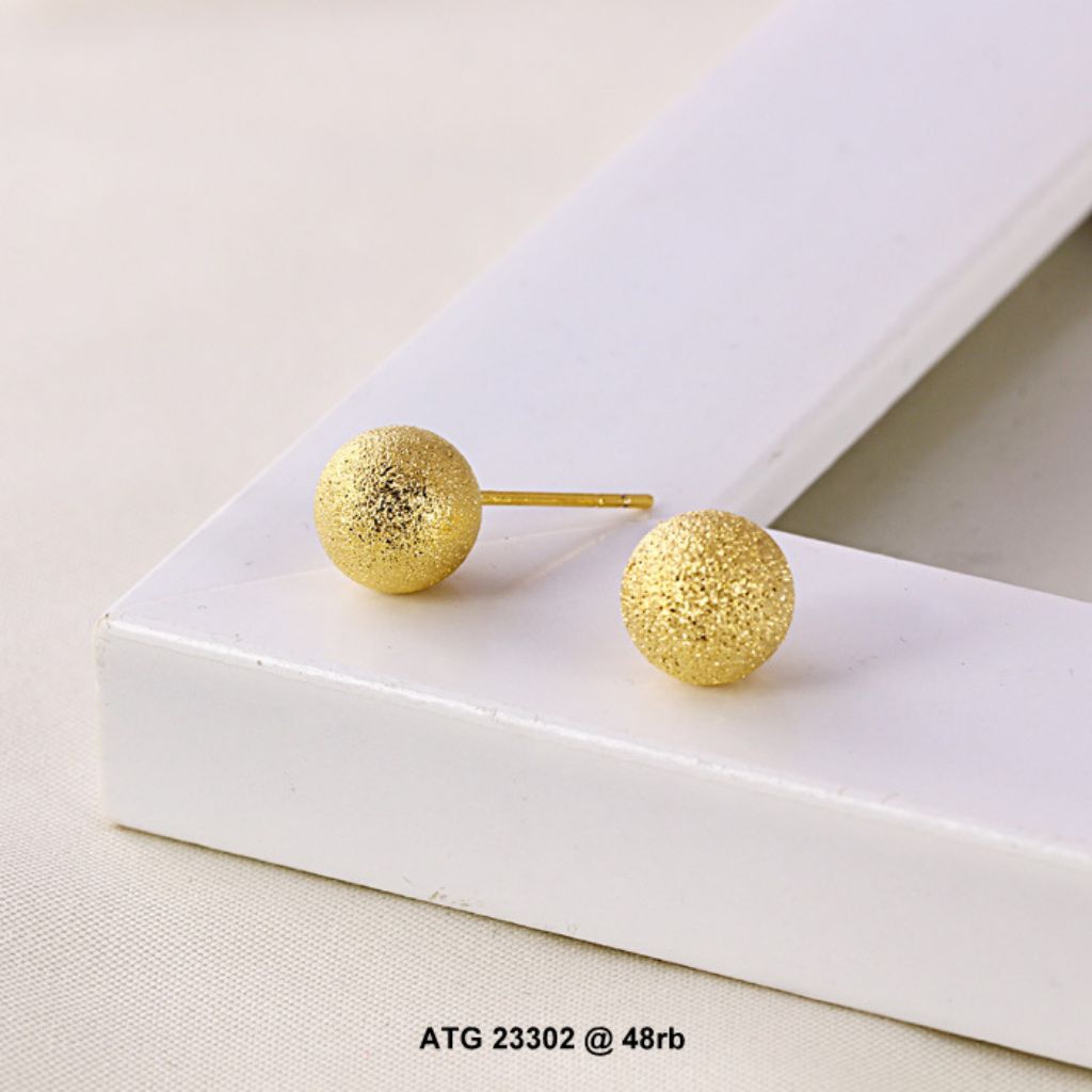 anting kerabu giwang bola 23302 xuping gold ball earrings