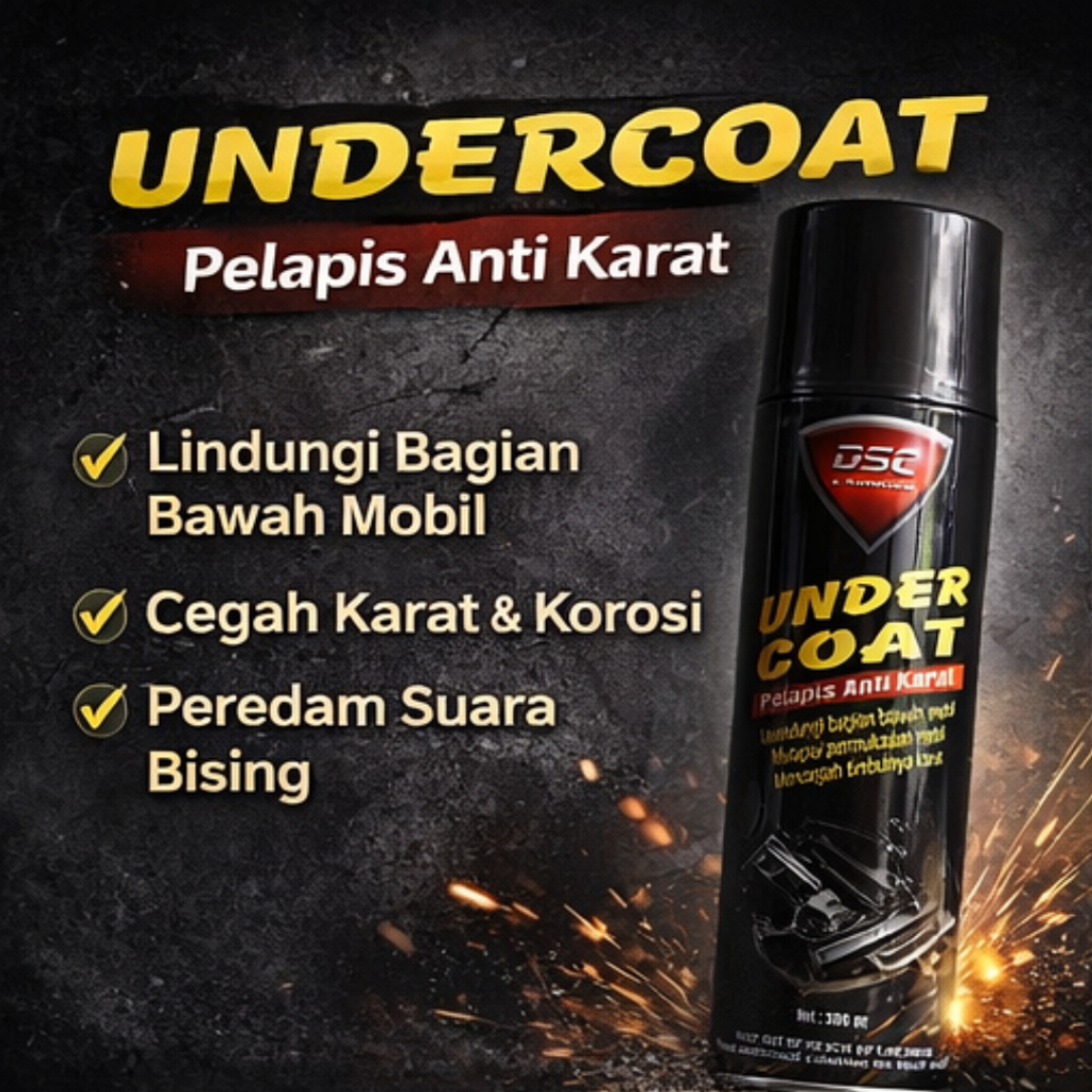 DSC Undercoat 500 ML | Anti Karat / Undercoat / Pelindung Bawah Mobil / Pelapis Anti Karat