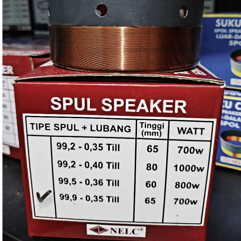 Spull Speaker NELC 99.9 mm - 0.35 mm Single coil / Spul Spool Voice Coil 99.9 mm 0.35 mm Lilitan Lua