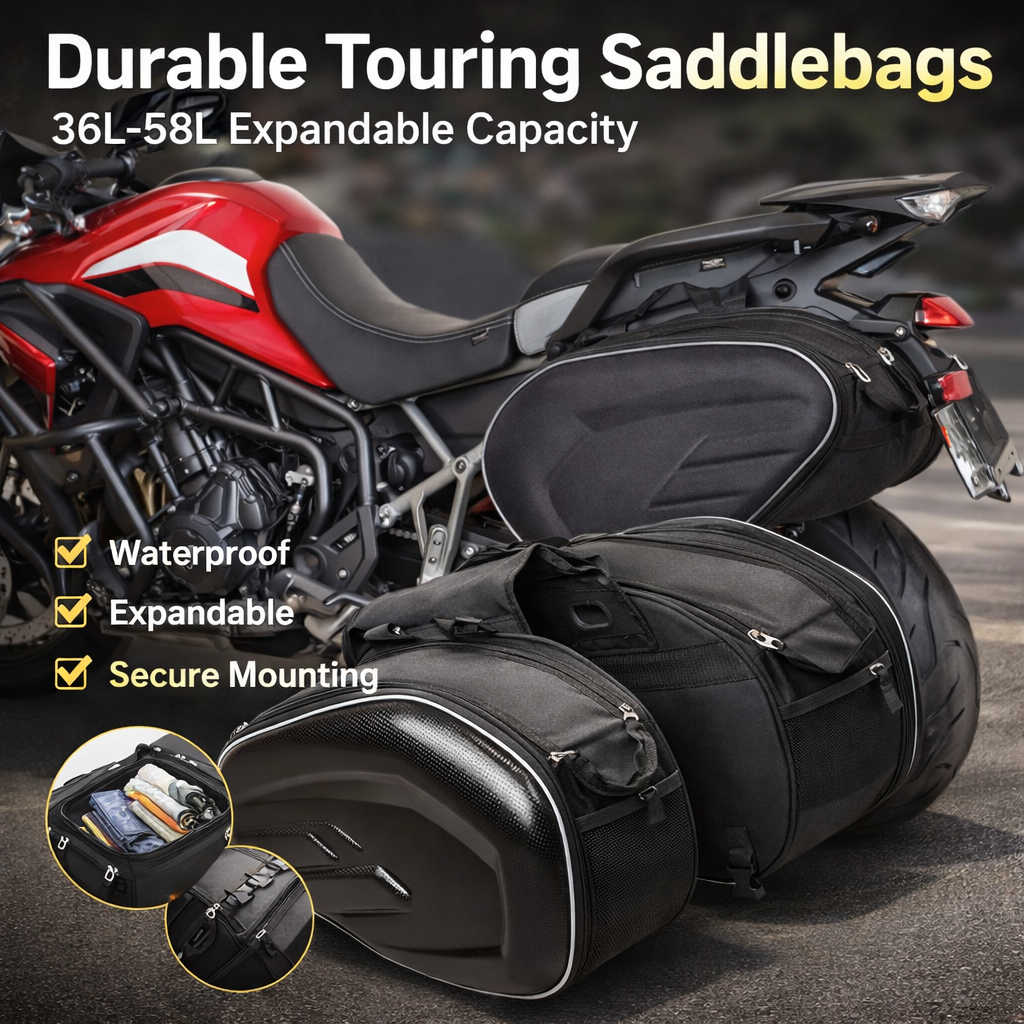 JFactory Tas Motor Touring Samping Anti Air Side Saddle Bag
