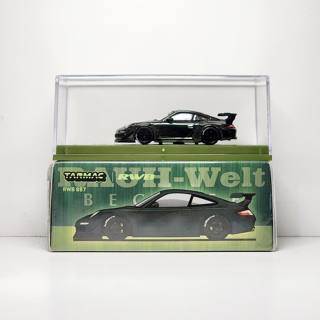 Tarmac Works x RWB Porsche 997 Tsubasa Green IDE 2025 Chrome Version